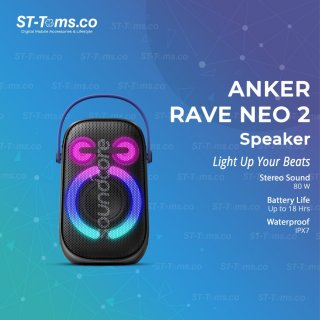 Anker Soundcore Rave Neo 2 Portable Bluetooth Speaker - A33A1