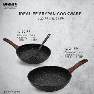21. IDEALIFE Frypan Cookware, Bonus Spatula