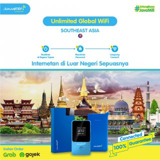 JavaMifi 4G Travel Wifi South East ASEAN Unlimited