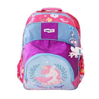 15. Gabag Kids - Backpack 2 in 1 - Tas Sekolah anak- Unicorn Blink- Pink
