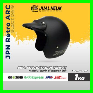 JPN Helm Retro Hitam