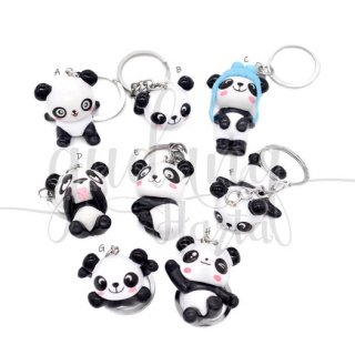 8. Gantungan Kunci Motif Panda Keychain Hewan Ganci Murmer GH 302340
