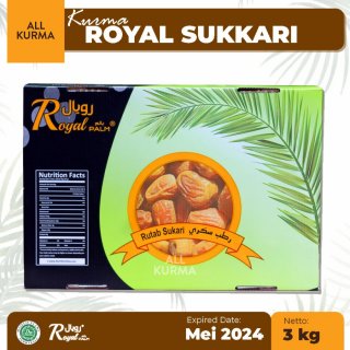 Kurma Rutab Sukari Royal Palm 3Kg