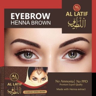 15. Al Latif Eyebrow Henna Brown, Produk Bebas Ammonia