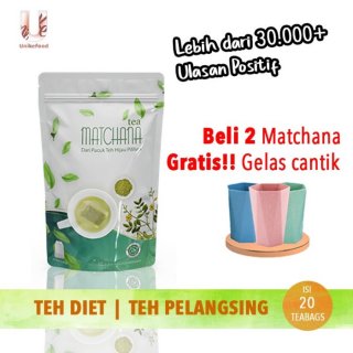 Unikefood Teh Diet Matchana Pelangsing Teh Hijau & Jati Cina