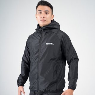 Terrel basic windbreaker jacket black
