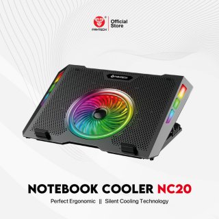 Fantech Cooling Pad RGB NC20 Kipas Pendingin Laptop Cooler 5 Fan