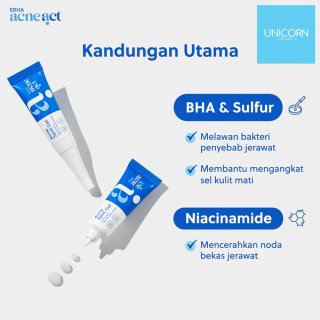 Erha Acneact Acne Spot Gel BHA & Sulfur 10g - Obat Totol Jerawat