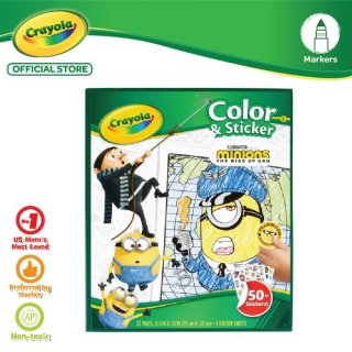 30. Crayola Coloring and Sticker Book Minion untuk Menunjang Kreativitasnya