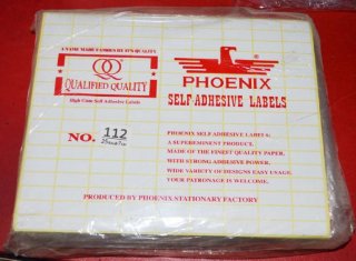 Label Stiker Phoenix no 112