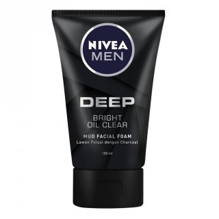 Nivea Men Deep Bright Oil Clear Mud Facial Foam