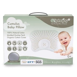 Alphajoy CUMULUS Bamboo Baby Pillow 100% Natural Latex