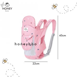 Honey Boo - Gendongan Bayi Depan 4in 1 Hipseat Baby Carrier