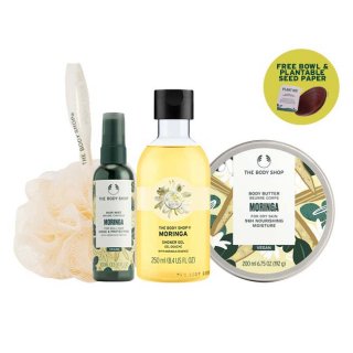 12. The Body Shop Gift Hampers Everyday Body Care Moringa, Merawat Kulit Tubuh dengan Lebih Baik