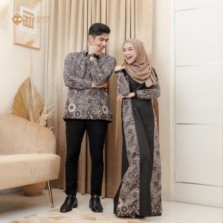 Wou Batik Premium Gamis Batik Couple Felisha