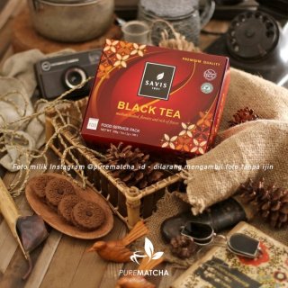 Savis Tea - Premium BLACK TEA 100 teabags Teh Hitam Celup Indonesia