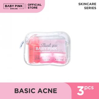 10. Baby Pink Skincare Acne Basic Series, Memperkuat dan Memperbaiki Skin Barrier