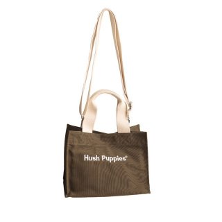 Hush Puppies Canvas Tote Bag S In Olive