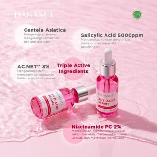 Hanasui Anti Acne Serum 20ml Original BPOM (Pink)