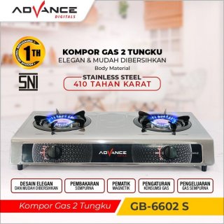 Advance Kompor Gas 2 Tungku GB-6602 S