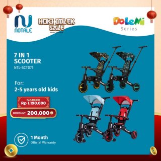 17. Notale Dolemi Series 7 in 1 Scooter Stroller 