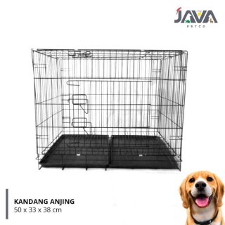 Kandang Besi Lipat Untuk Anjing Kucing Kelinci 50x33x38 cm Pet Cage