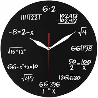 17. Jam Dinding Unik Minimalis Rumus Matematika, Estetik dan Bikin Mikir