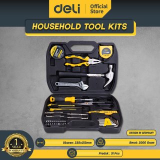 Deli Household Tool Kits / Set Perkakas Pertukangan 31pcs/set DL5972