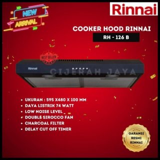 COOKER HOOD RINNAI RH 126B/PENGHISAP ASAP RINNAI RH 126 - PACKING KAYU