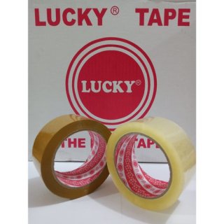 13. Lakban Coklat Lucky Tape, Dapat Merekat Pada Berbagai Bahan