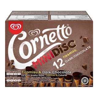 Cornetto Mini Disc Chocolate and Tiramisu 12x28ml