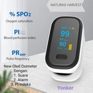 10. Oximeter Fingertip, Pengukur Kadar Oksigen Spo2 dan Detak Jantung