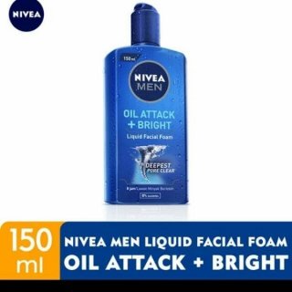 Nivea Men Oil Attack + Bright Liquid Facial Foam