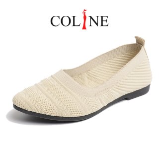 1. COLINE Nikita Flyknit FlatShoes Sepatu Wanita C1036, Sederhana namun Stylish