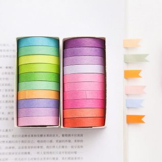 Masking Tape Set 10pc Solid Colors