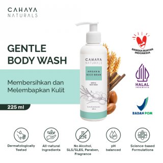 Gentle Body Wash (Eczema Care) Argan & Rice Bran - Cahaya Naturals