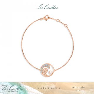 12. Gelang Mutiara Emas The Caribbea - Atlantis Series Wave Bracelet