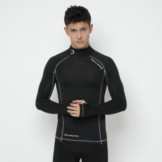 Baselayer Rashguard Waldos Tiano Black Wetsuit Diving Swimming gear 