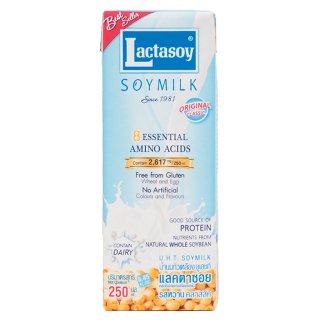 17. Lactasoy Soy Milk Orginal, Mengandung Asam Amino