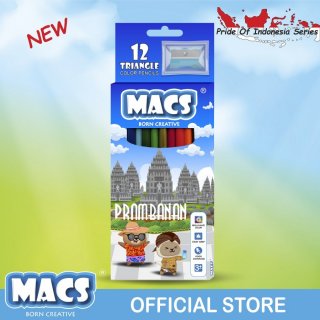 Macs Prambanan 12 Color Pencils