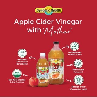 Dynamic HealthOrganic Raw Apple Cider Vinegar With Mother 473 ml