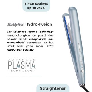 BaByliss Hydro-Fusion Straightener 2573U | Catokan Rambut