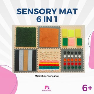 Sensory Mat Mainan Montessori Anak Bayi 3 6 12 Bulan Playmat Sensori