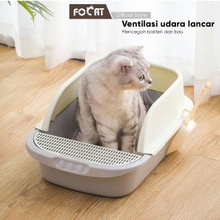 16. FOCAT Cat Litter Box M06, Model Semi Tertutup