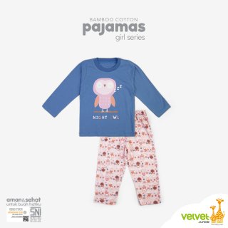 Velvet Junior Piyama Anak Perempuan Bamboo Cotton Pajamas