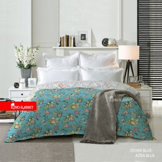 King Rabbit Bed Cover Motif Bamboo Zehra Blue