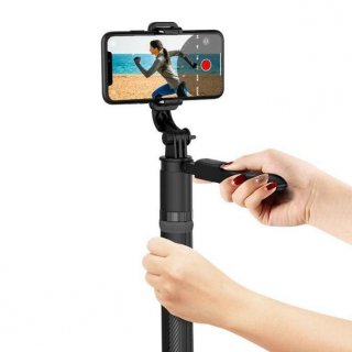 29. Tongsis Gimbal Bluetooth Stabilizer Tongsis HP Tripod Selfie Stick dengan Bentuk yang Simpel