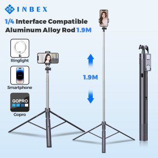 INBEX Upgraded Photography Tongsis Tripod 190 cm ｜ IB-1