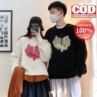 Sweater Crewneck Pria Wanita Couple Goals Super hot