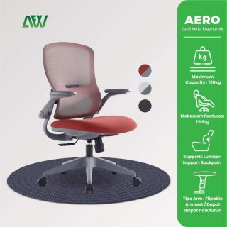 AERO Kursi Kerja Ergonomis Kursi Jaring Kantor Ergonomic Office Chair